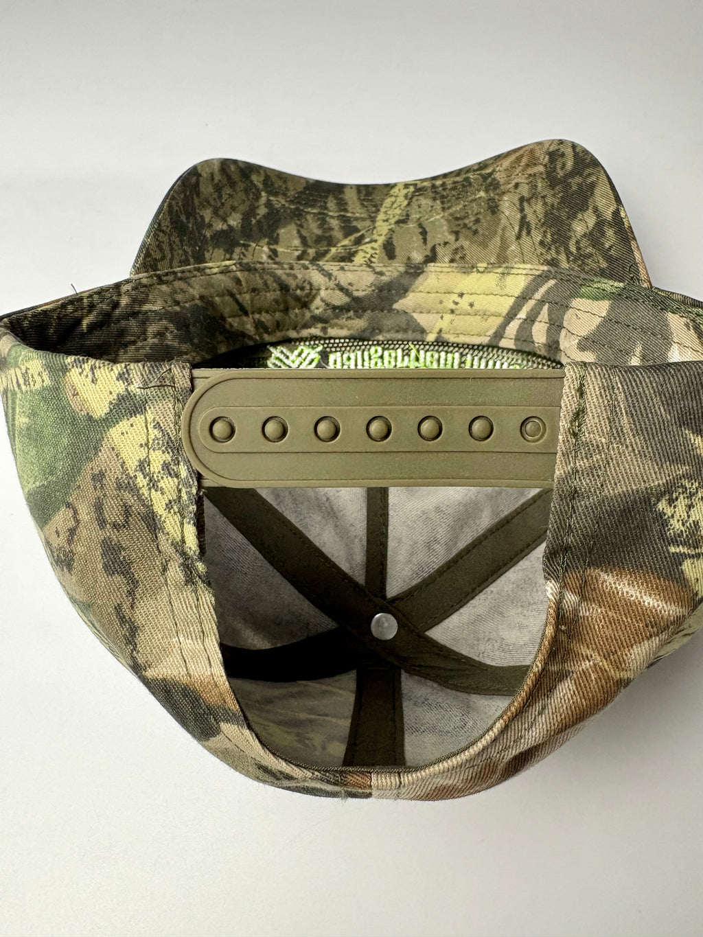 Tree Camo Logo Cap — Fluoro Green