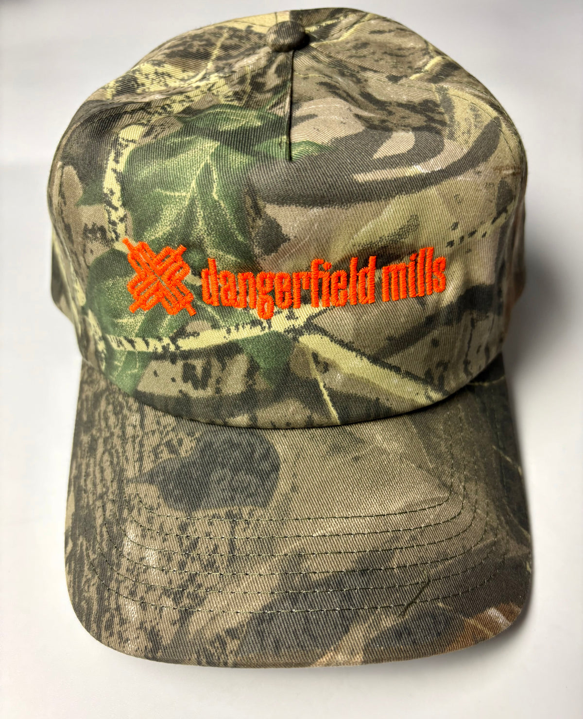 Tree Camo Logo Cap — Fluoro Orange