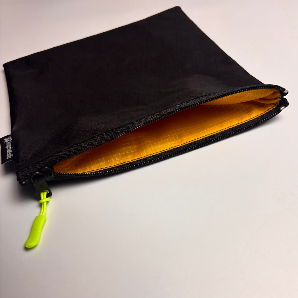 Puzo pouch — black X-Pac® & yellow