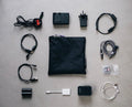 Puzo pouch — black X-Pac® & orange