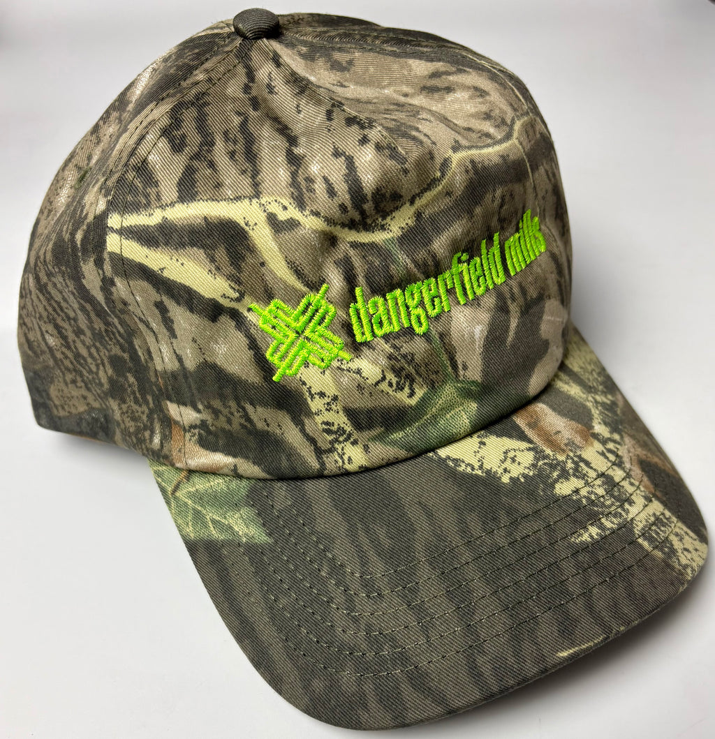 Tree Camo Logo Cap — Fluoro Green