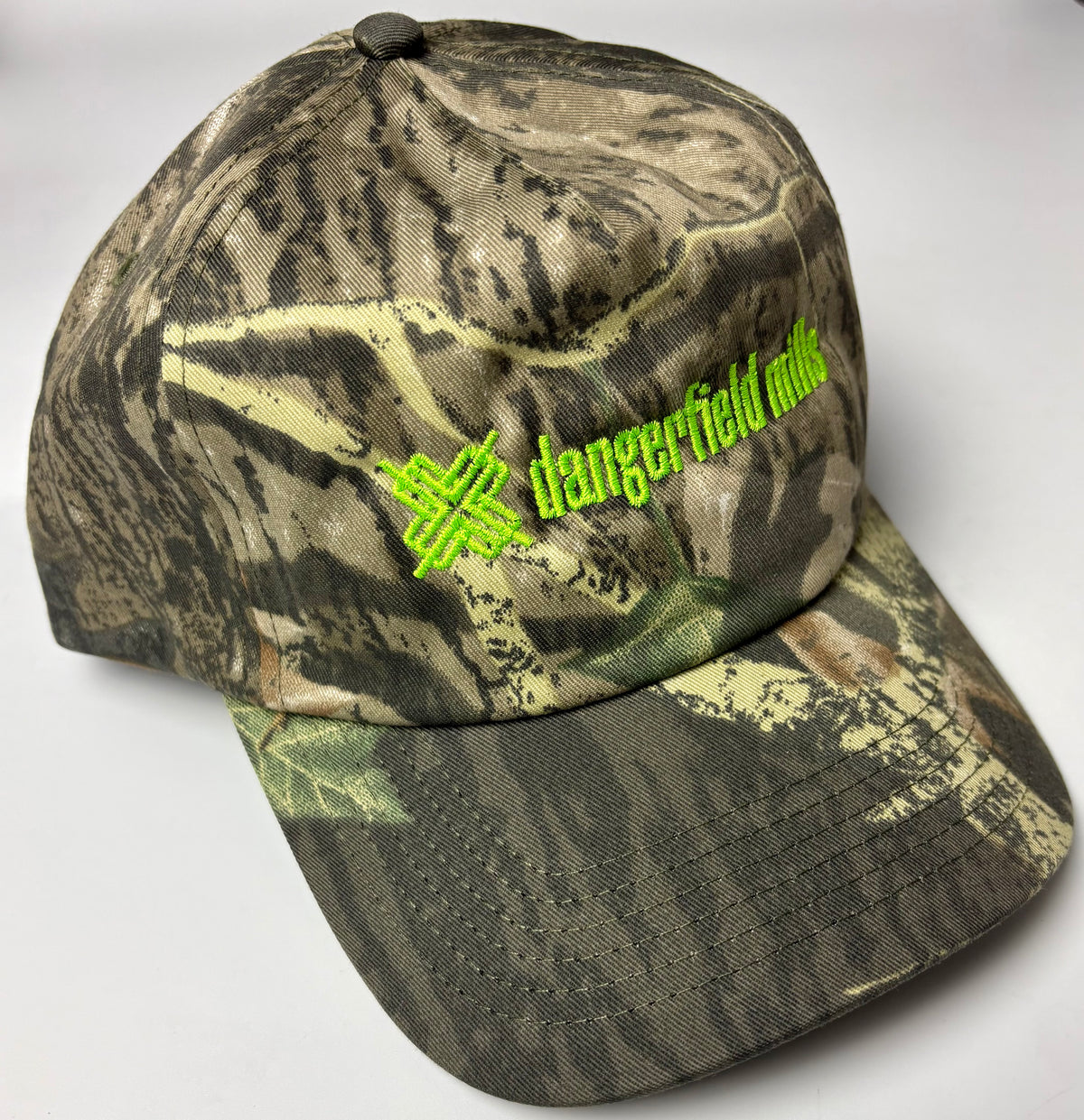 Tree Camo Logo Cap — Fluoro Green
