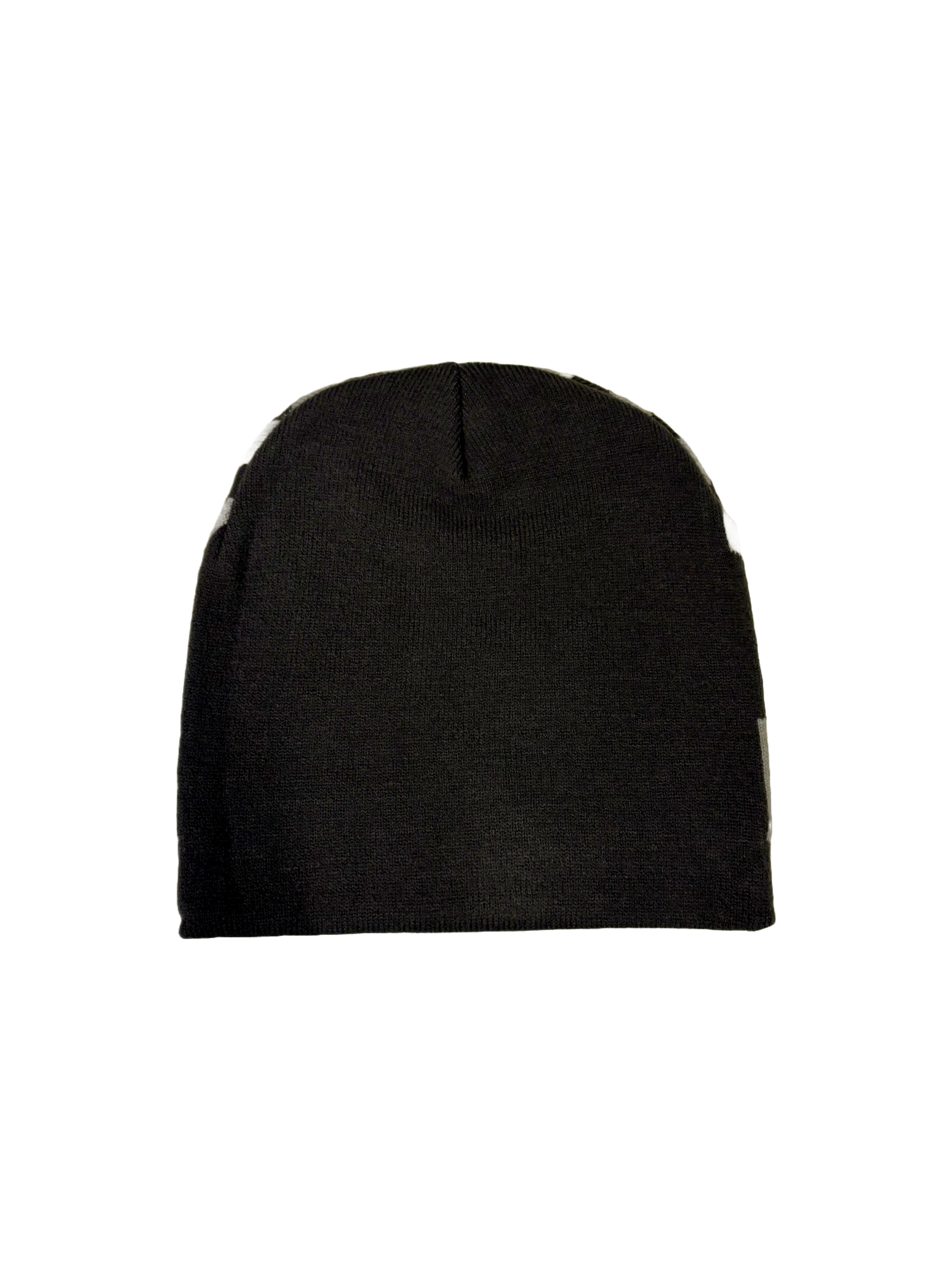Logo beanie — charcoal & light grey