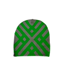Logo beanie — cool grey and green