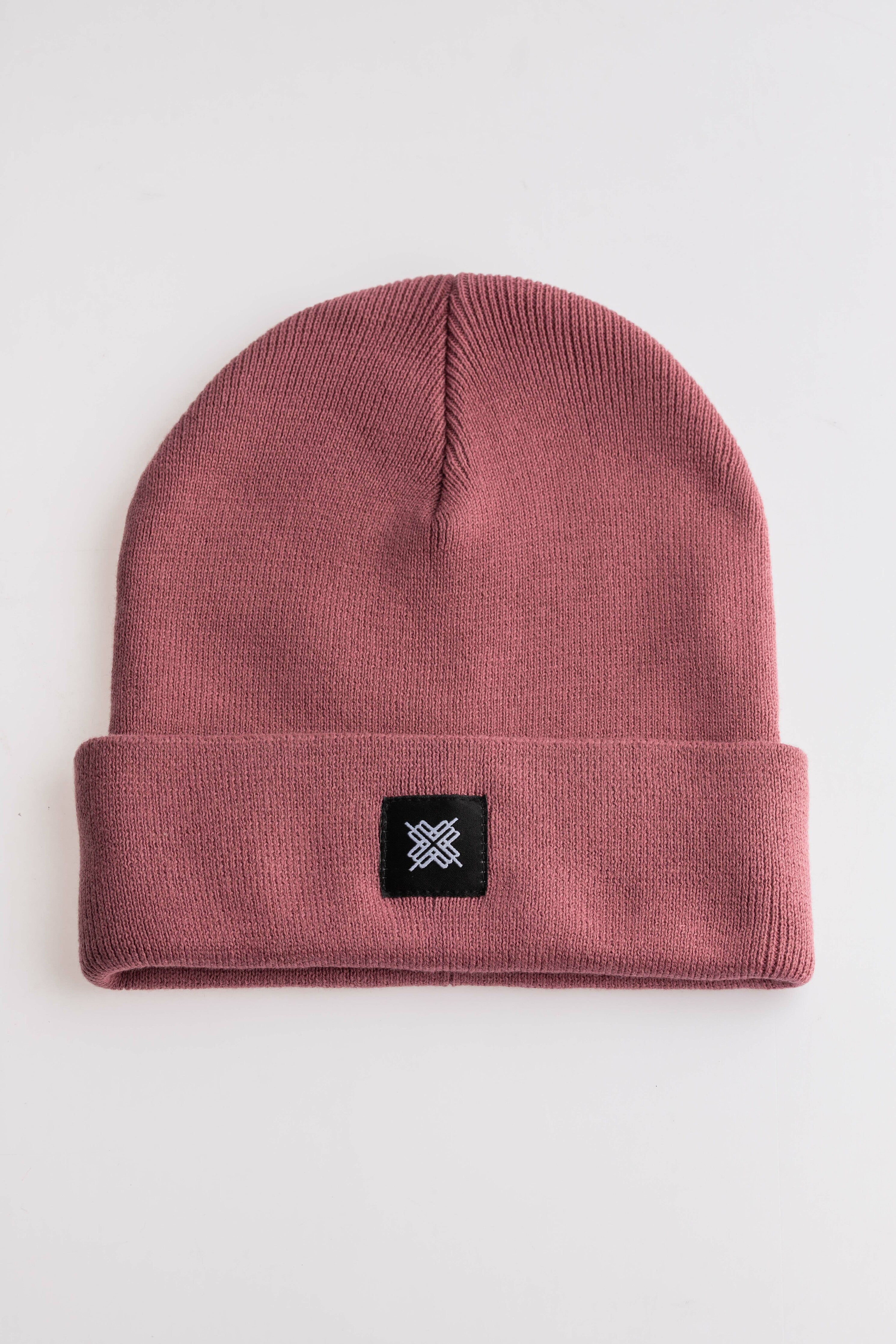 Carter beanie — hibiscus rose