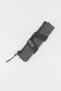 Ennio roll pouch — black grid