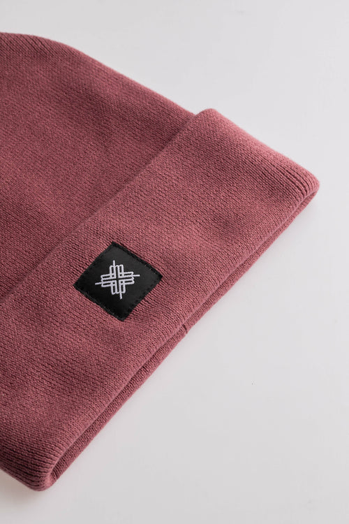 Carter beanie — hibiscus rose