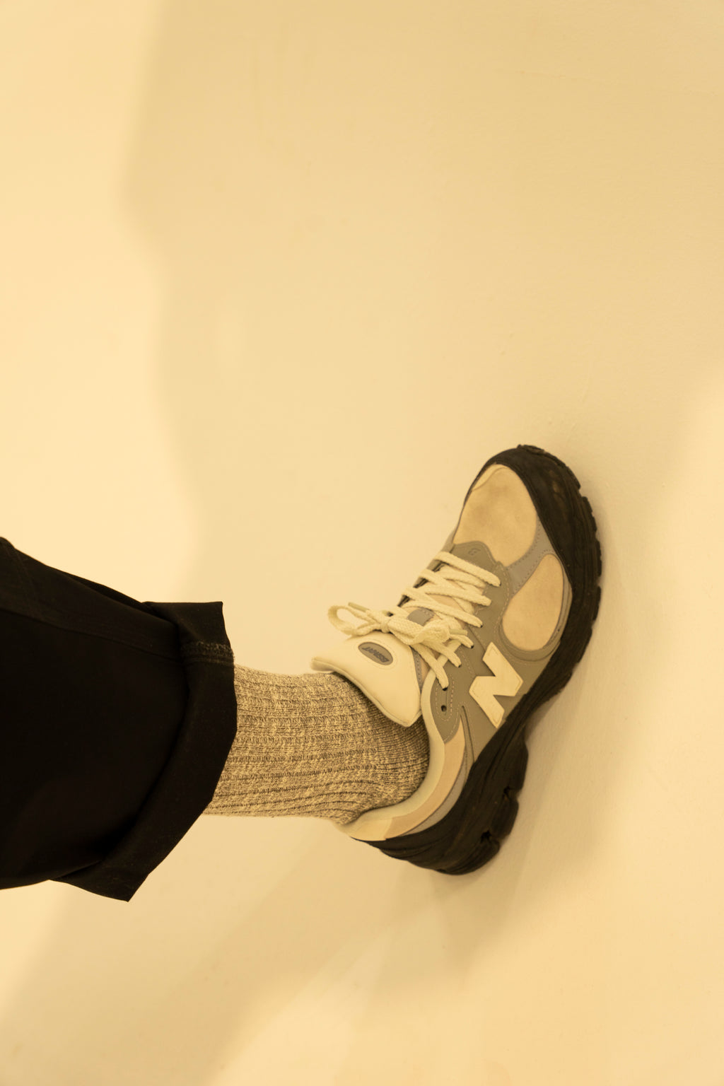 Coen Slub Socks - Grey Marl