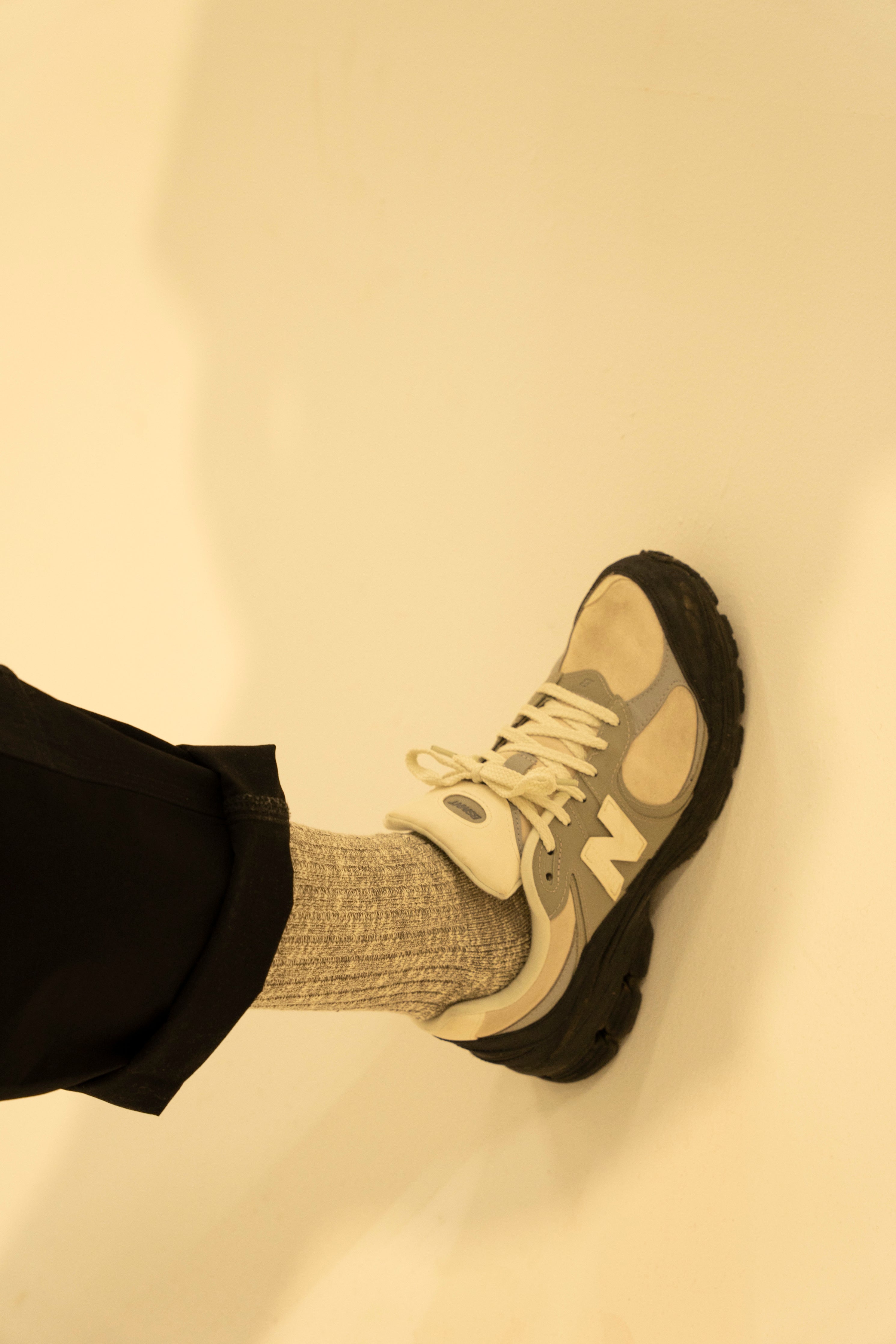Coen Slub Socks - Grey Marl